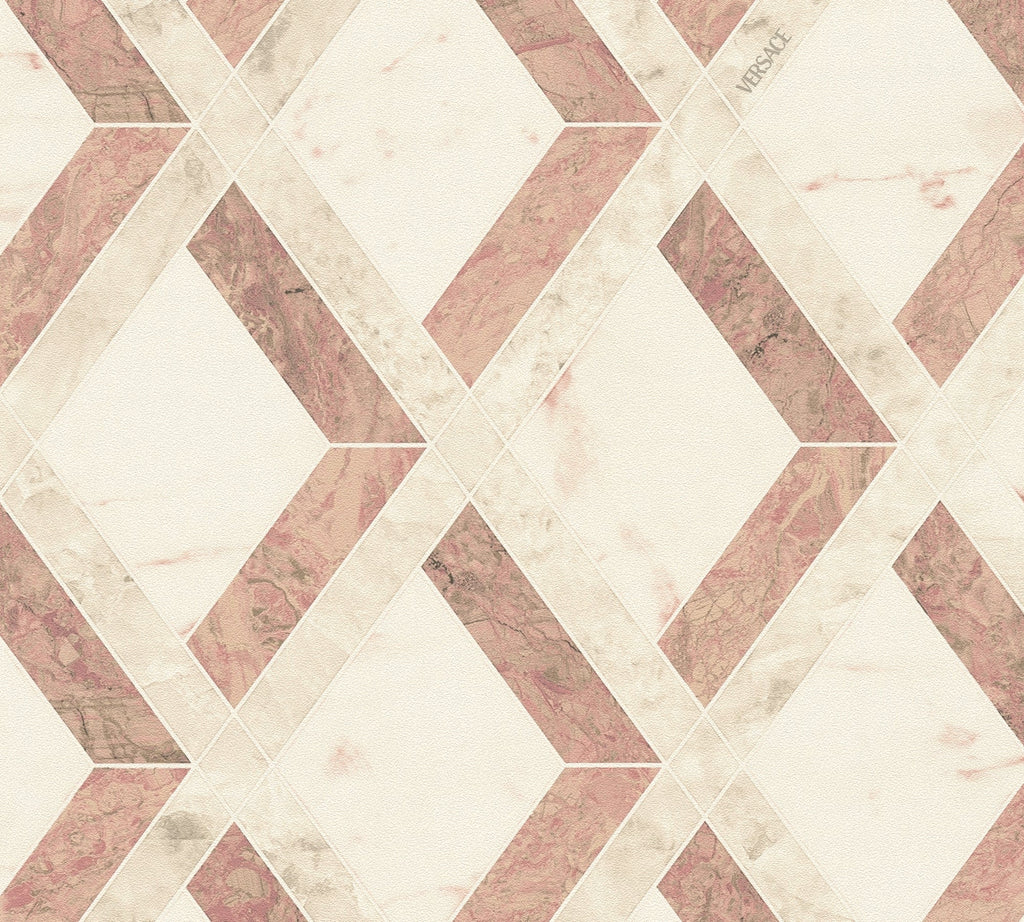 Versace 6-Vliestapete Vinyltapete Creme Rauten
