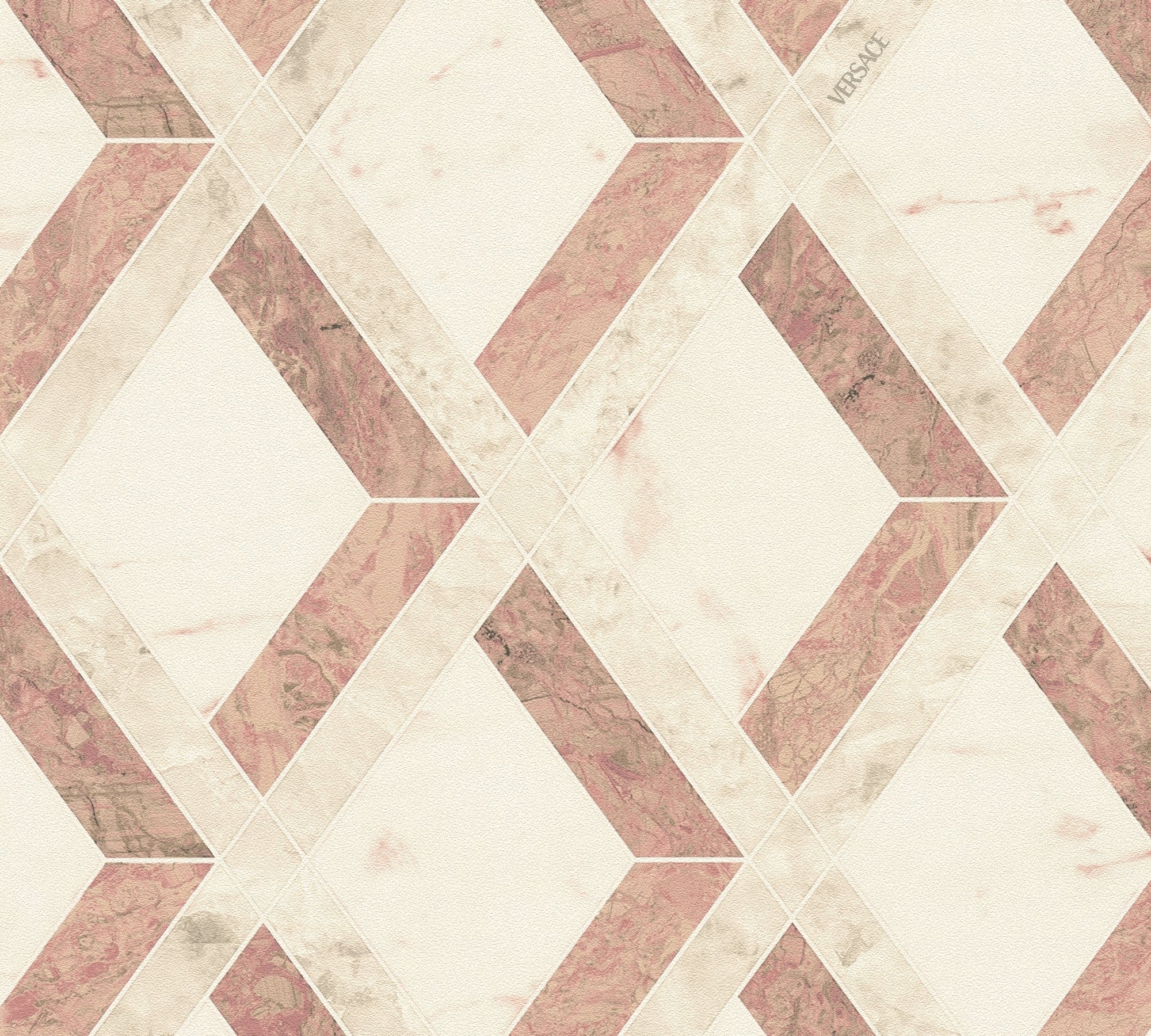 Versace 6-Vliestapete Vinyltapete Creme Rauten