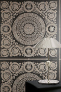 Versace 6-Vliestapete Vinyltapete Schwarz Versace-logo