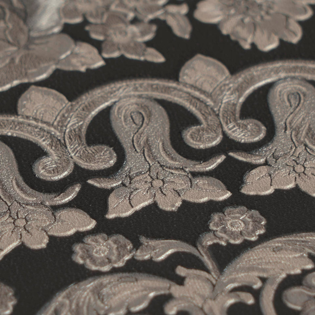 Versace 6-Vliestapete Vinyltapete Schwarz Versace-logo