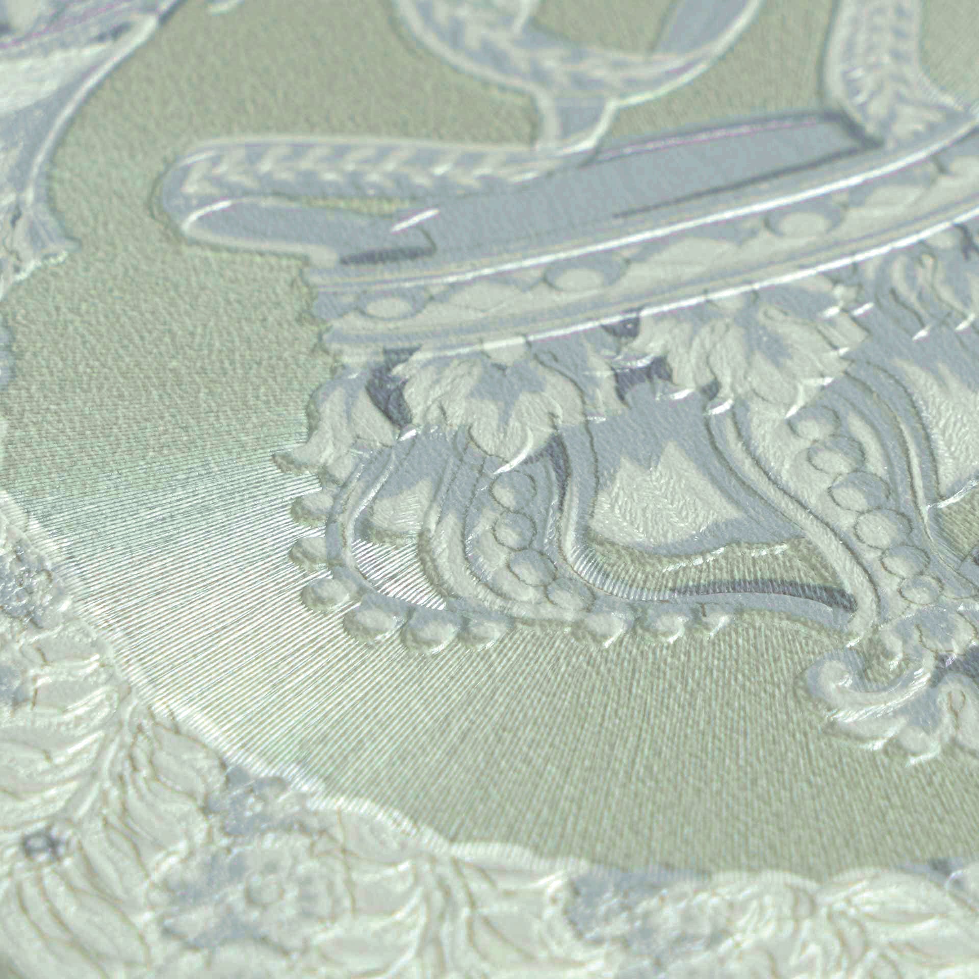 Versace 6-Vliestapete Vinyltapete Gruen Versace-logo