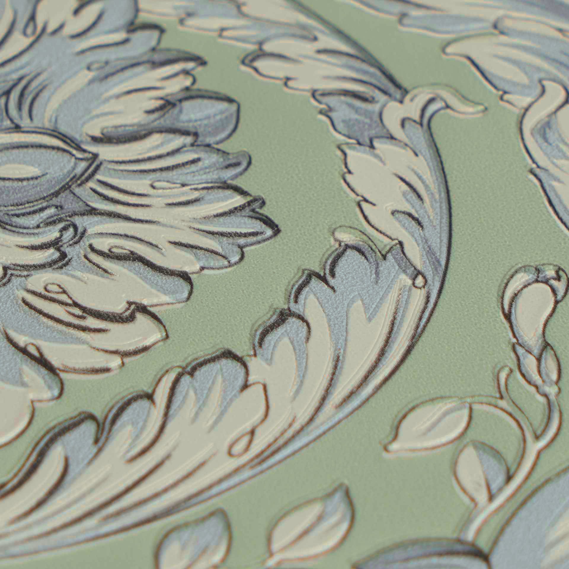 Versace 6-Vliestapete Vinyltapete Gruen Floral