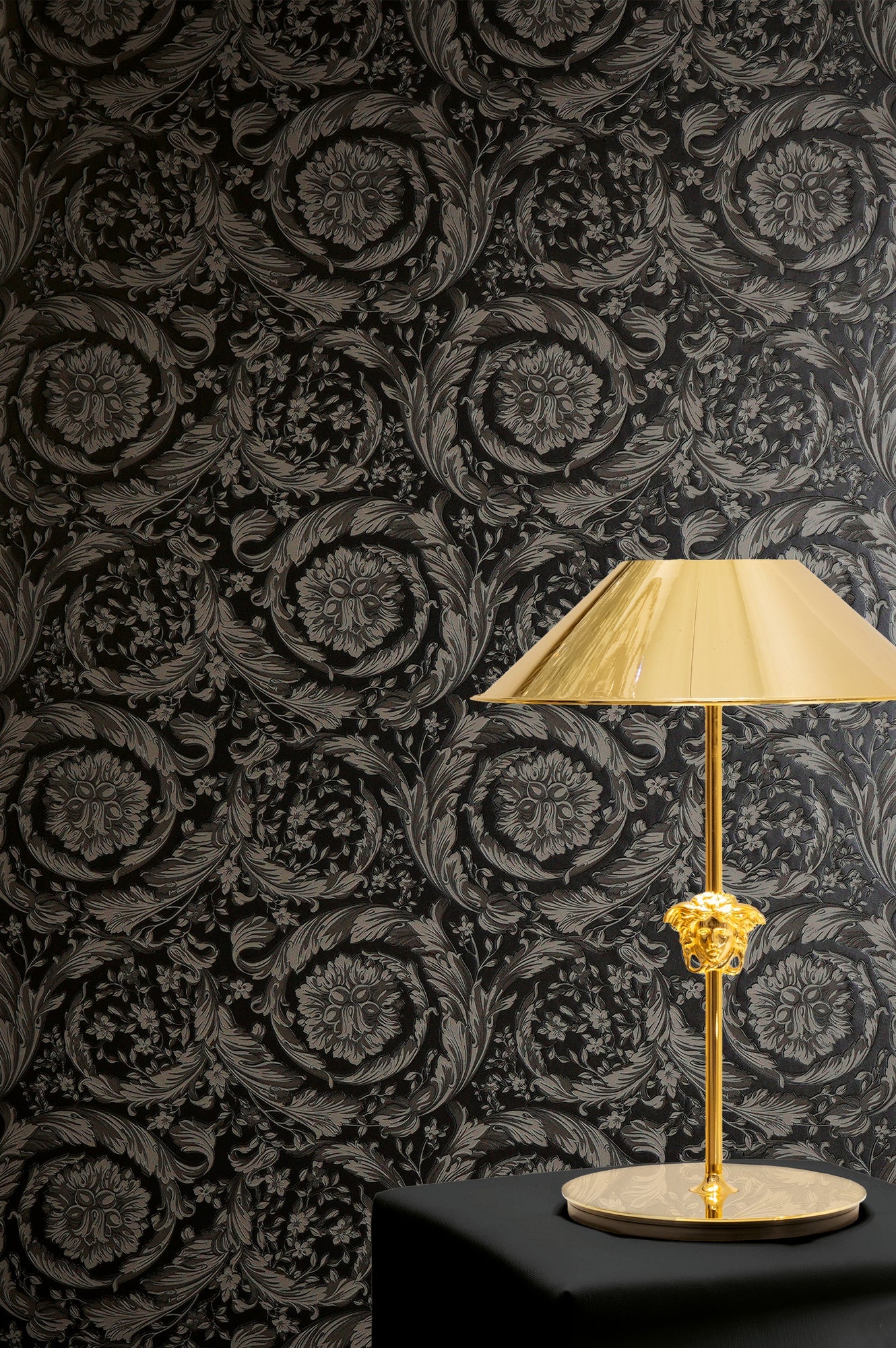 Versace 6-Vliestapete Vinyltapete Grau Floral
