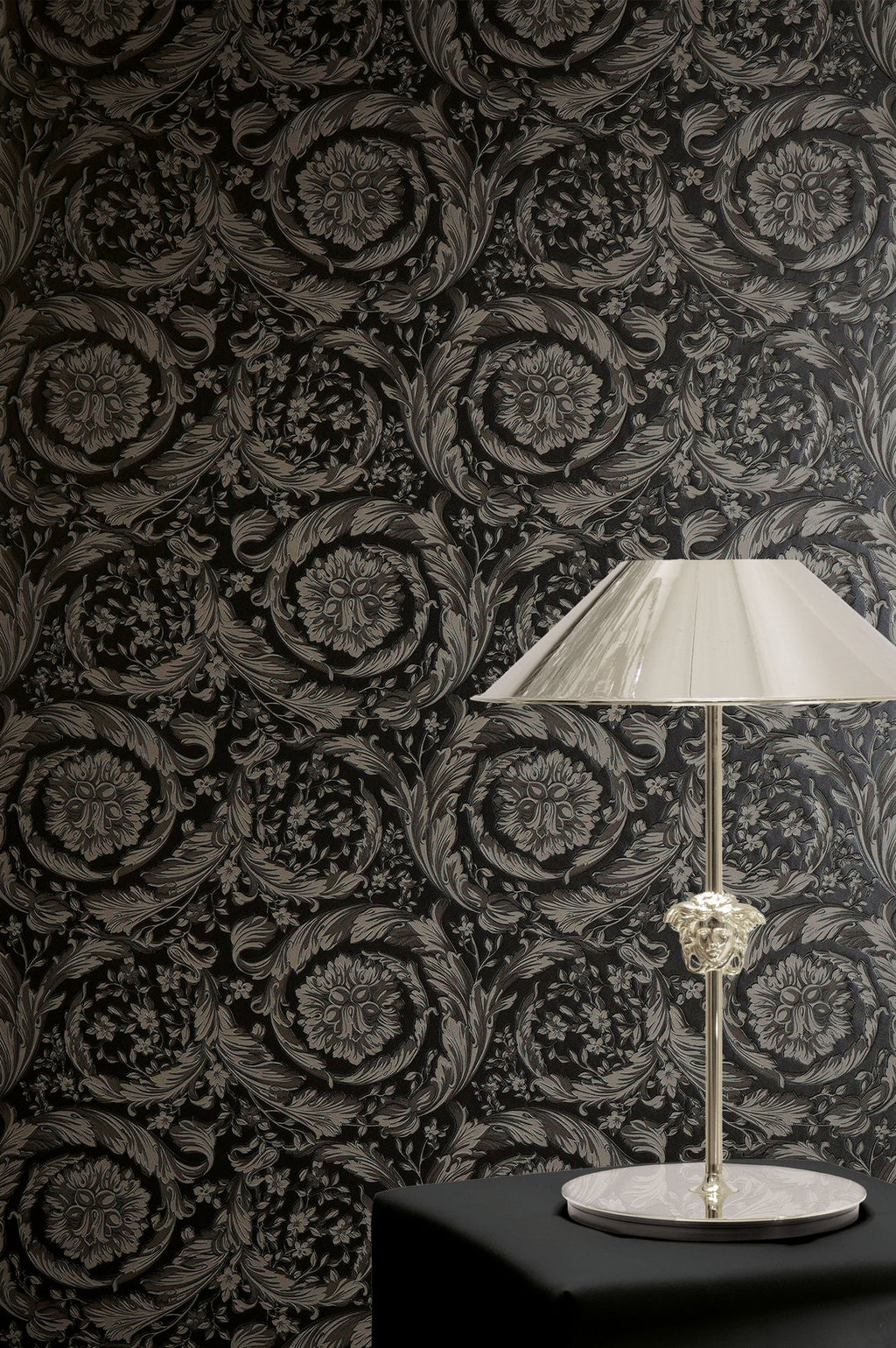 Versace 6-Vliestapete Vinyltapete Grau Floral
