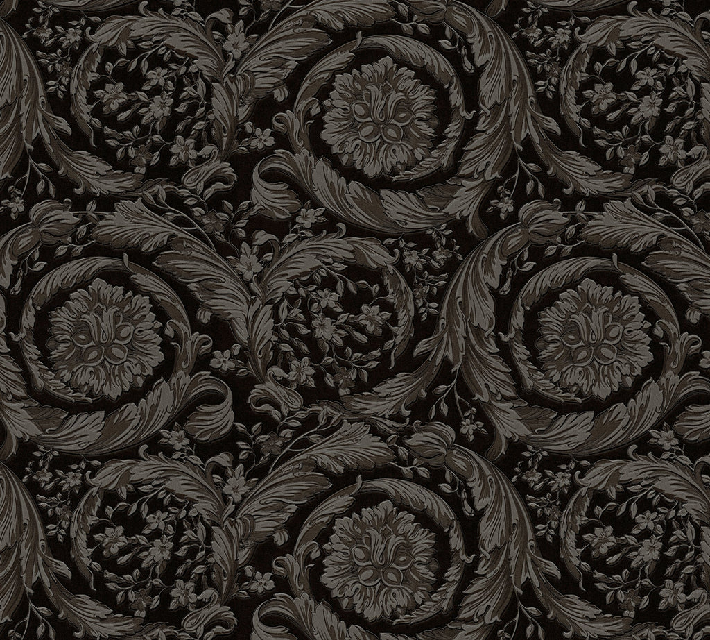 Versace 6-Vliestapete Vinyltapete Grau Floral