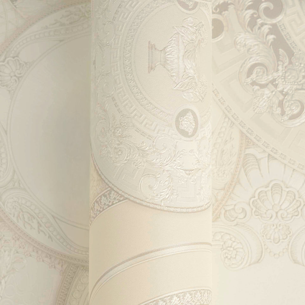 Versace 6-Vliestapete Vinyltapete Beige Kreise