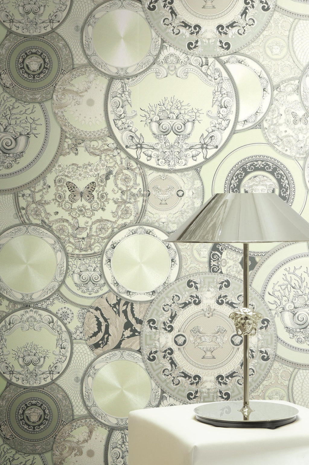 Versace 6-Vliestapete Vinyltapete Gruen Kreise