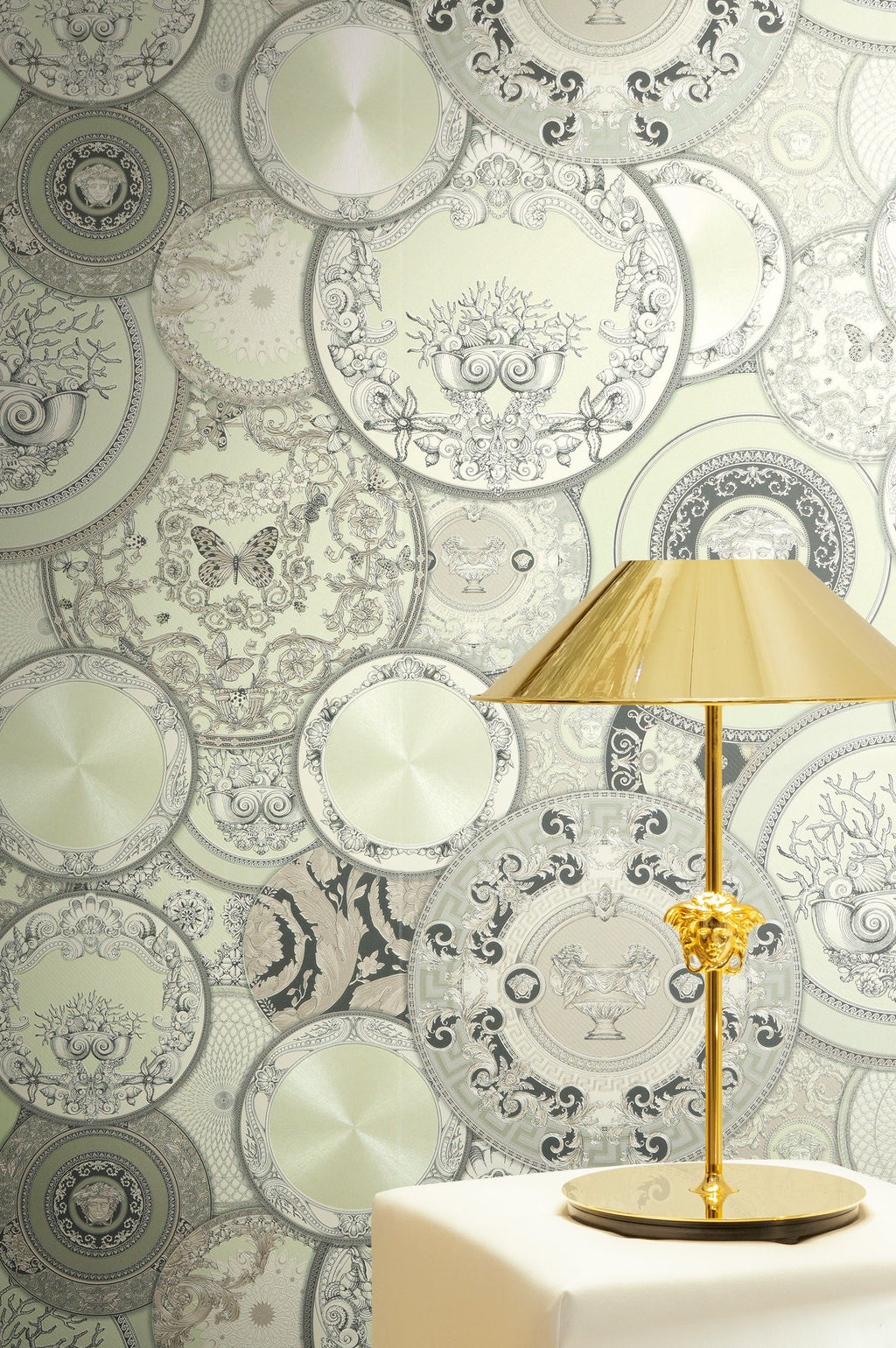 Versace 6-Vliestapete Vinyltapete Gruen Kreise