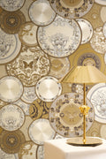Versace 6-Vliestapete Vinyltapete Gold Kreise