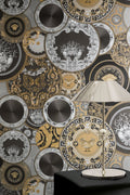 Versace 6-Vliestapete Vinyltapete Schwarz Kreise
