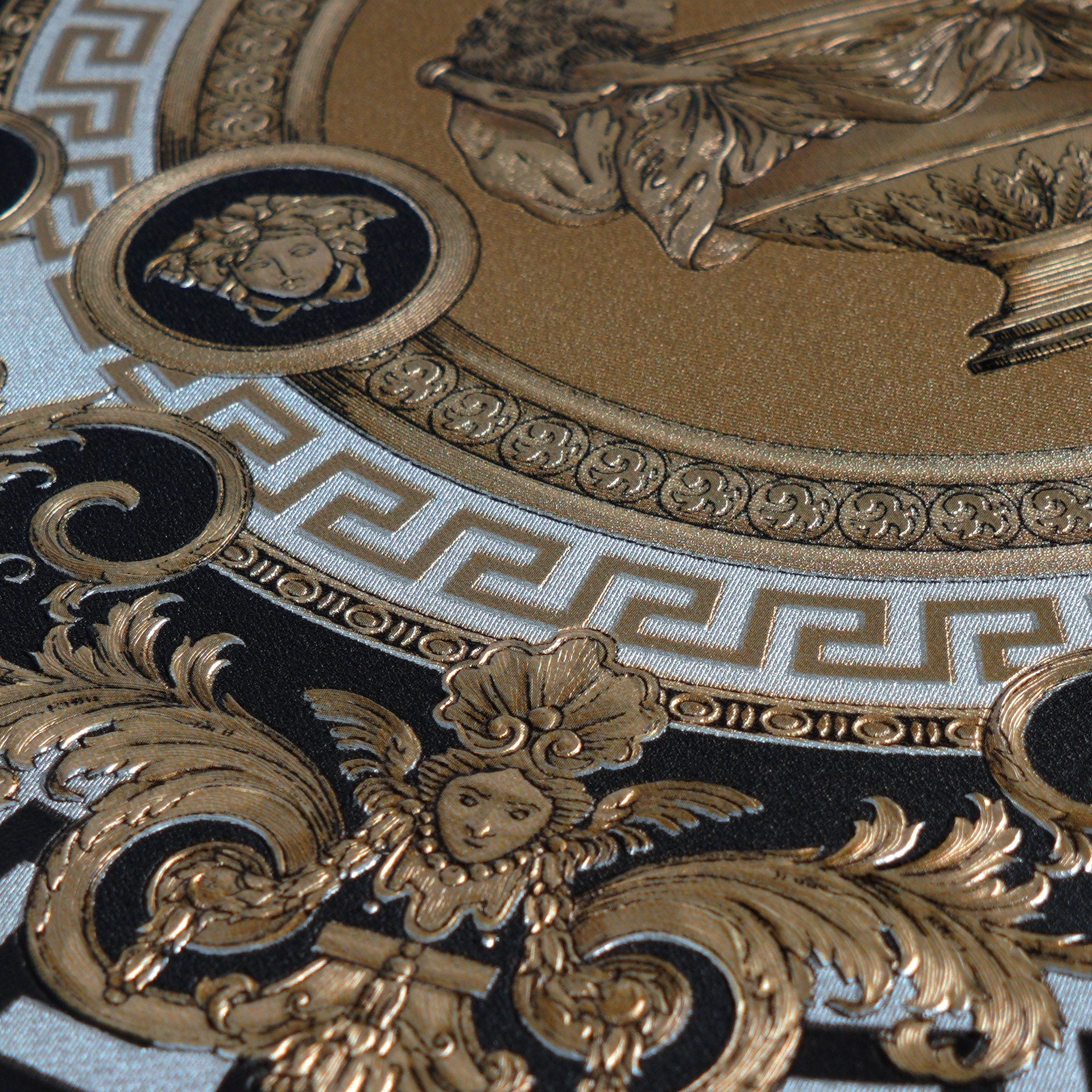 Versace 6-Vliestapete Vinyltapete Schwarz Kreise
