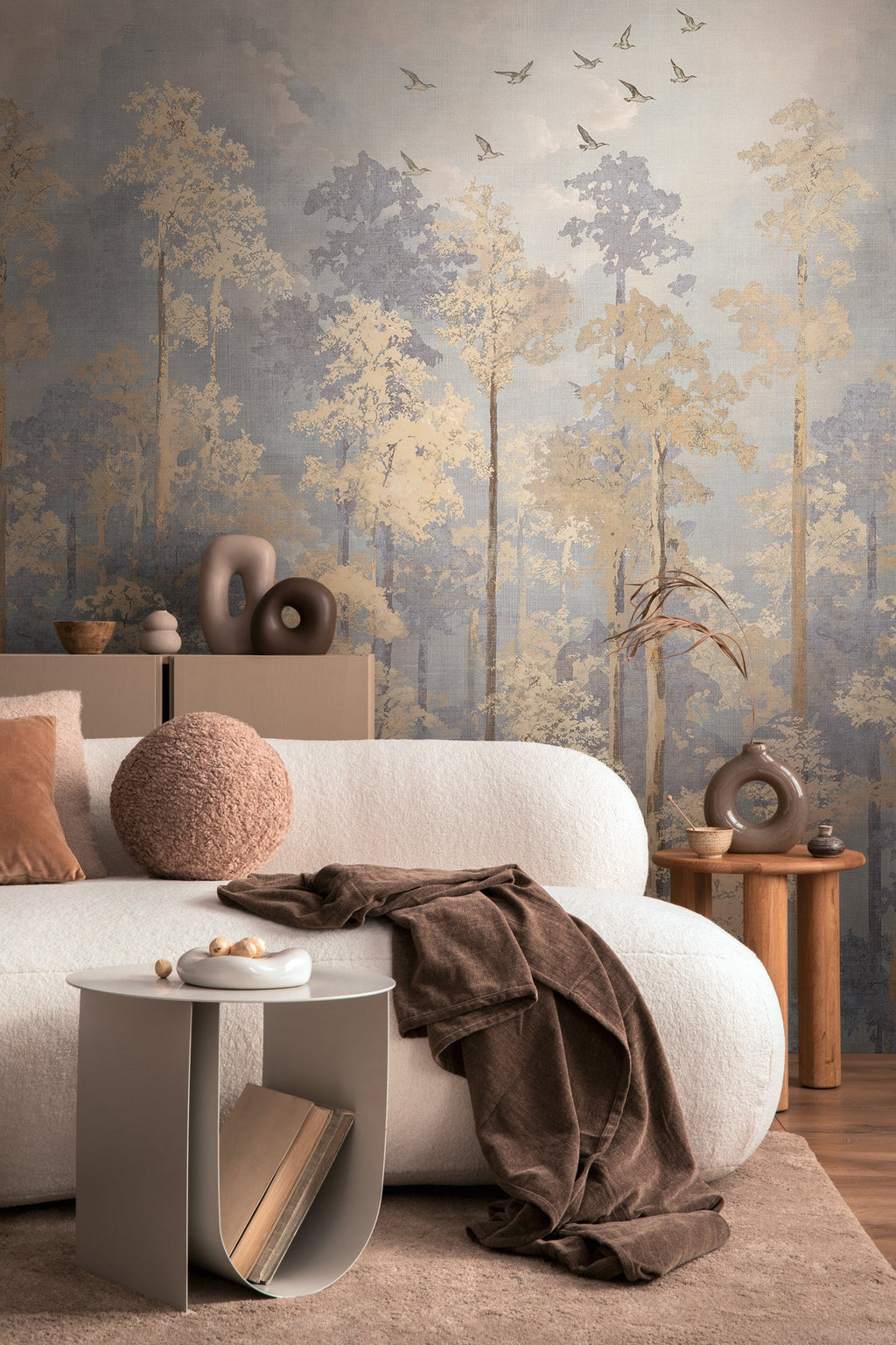 Hochwertige Fototapete Beige Natur