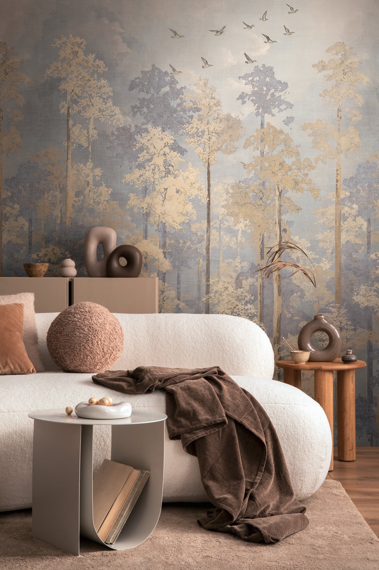 Hochwertige Fototapete Beige Natur