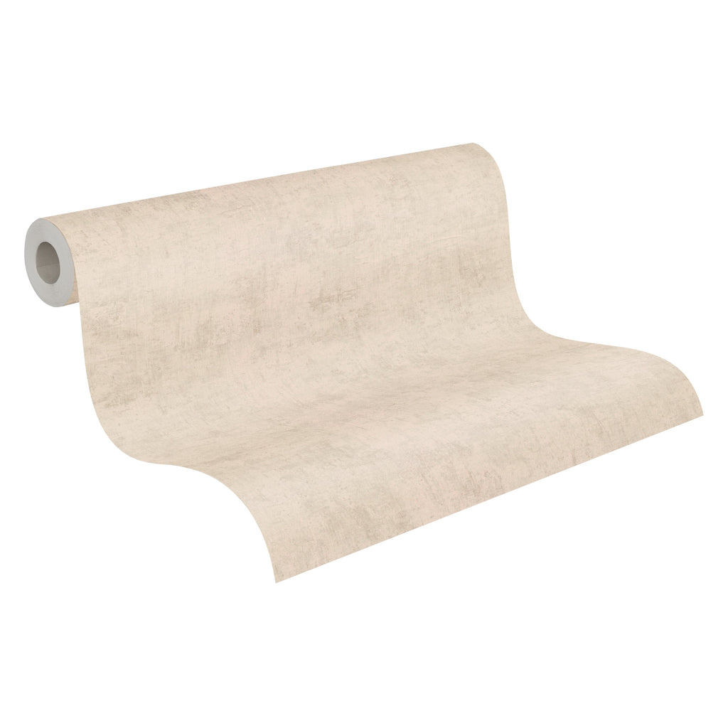 Hochwertige Vliestapete Beige Unitapete