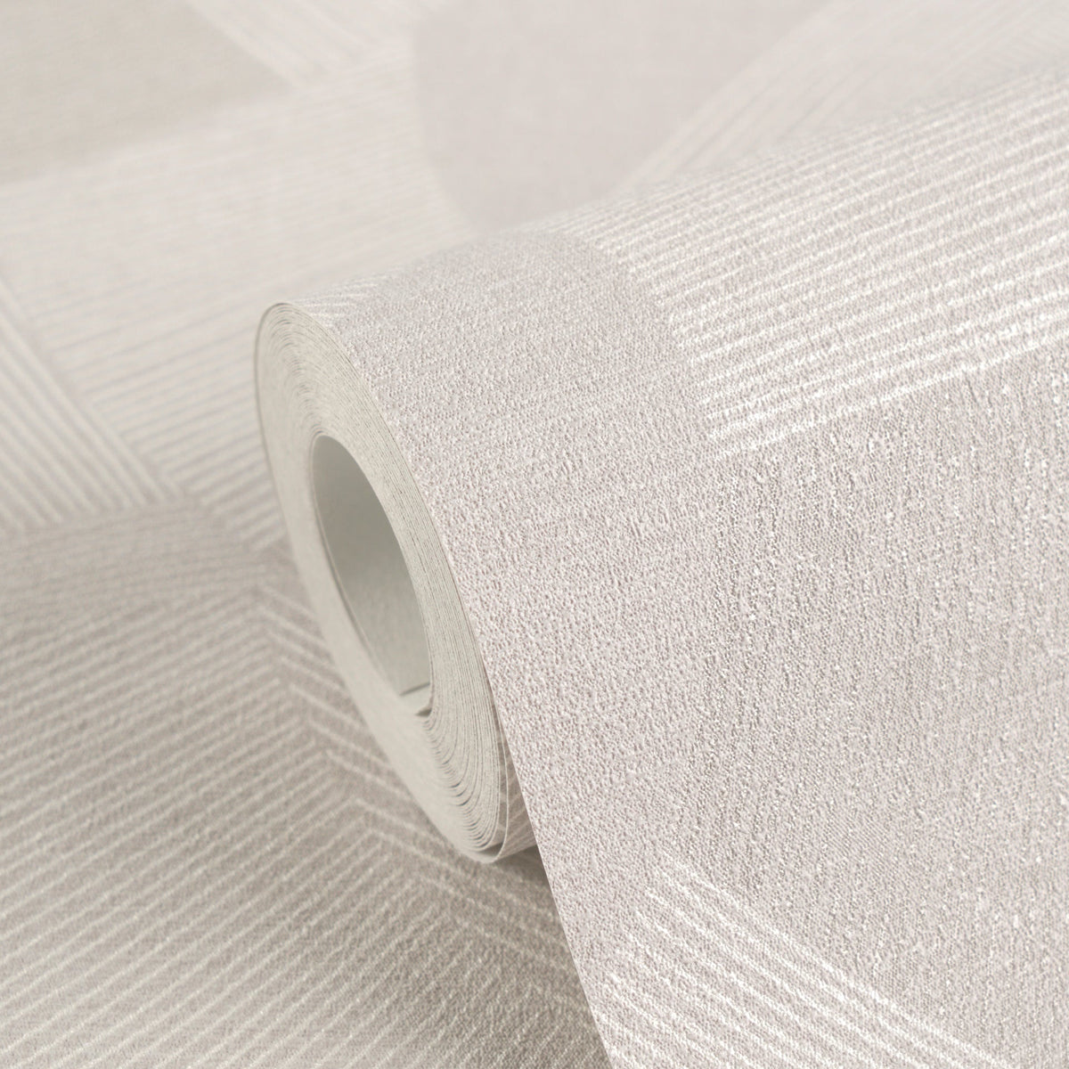 Papel pintado vinílico Cuba II gris geométrico - Matex - Imagen 2