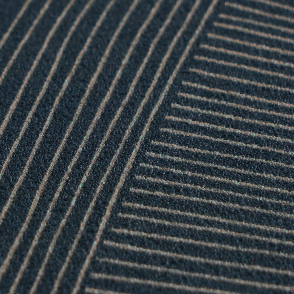 Cuba II-Vliestapete Vinyltapete Blau Geometrisch