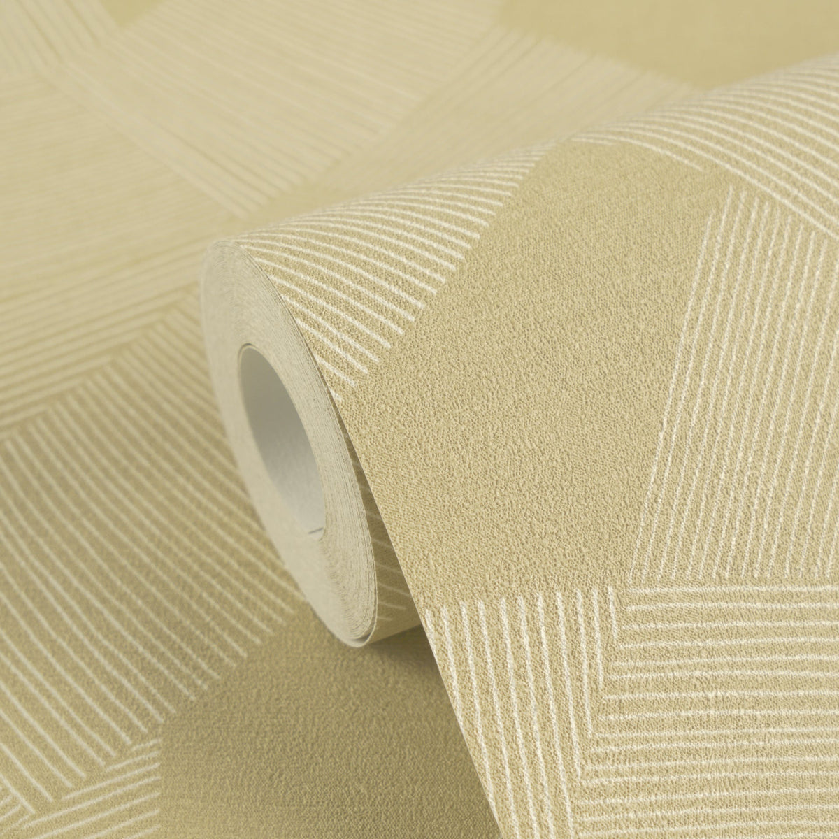 Papel pintado vinílico Cuba II marrón geométrico - Matex - Imagen 2