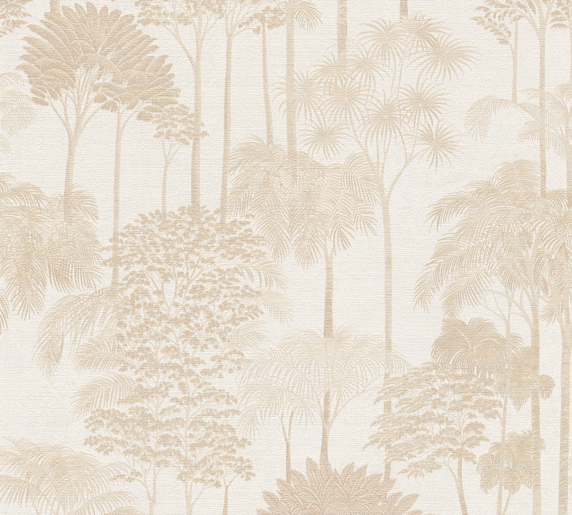 Cuba II-Vliestapete Vinyltapete Beige Dschungel