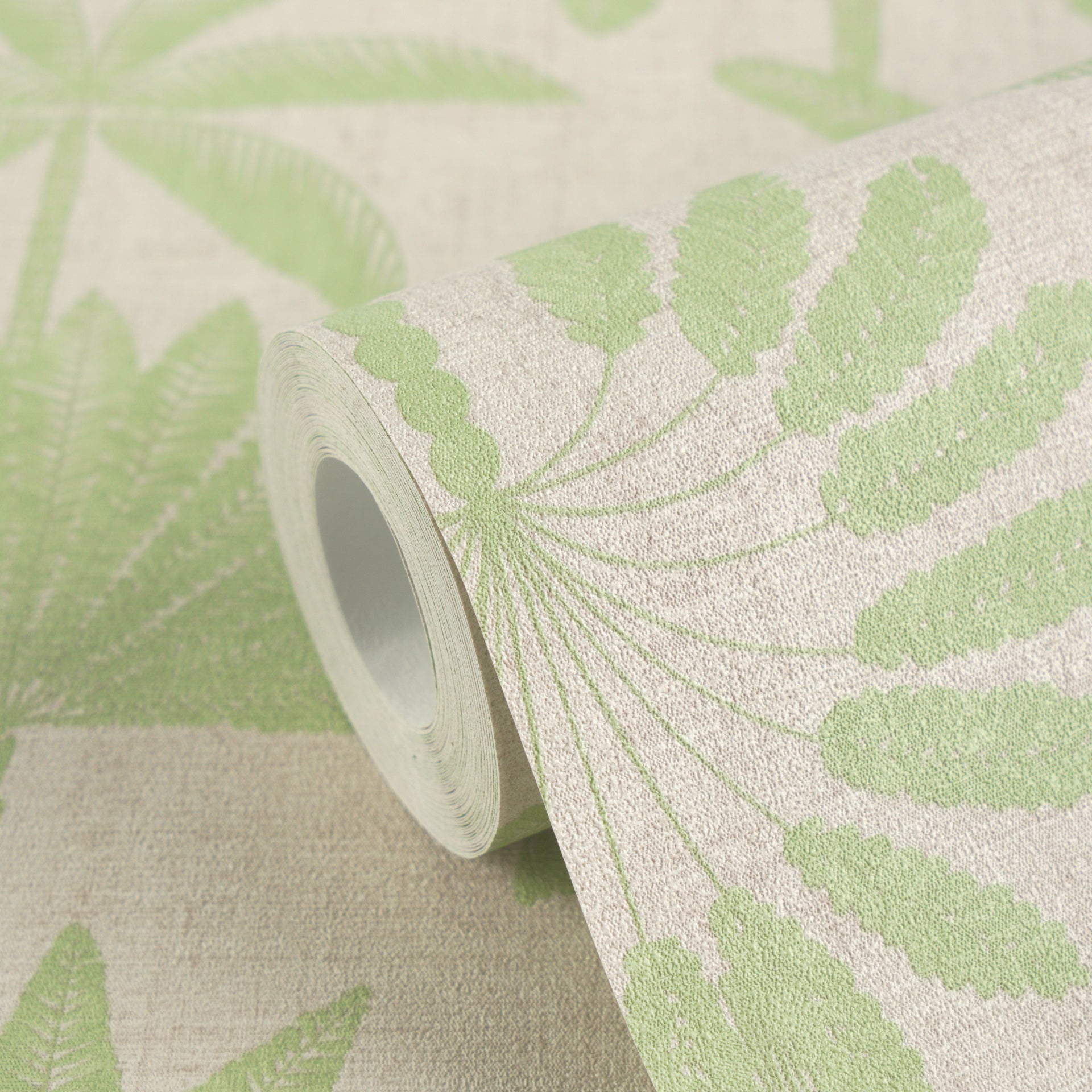 Cuba II-Vliestapete Vinyltapete Beige Dschungel