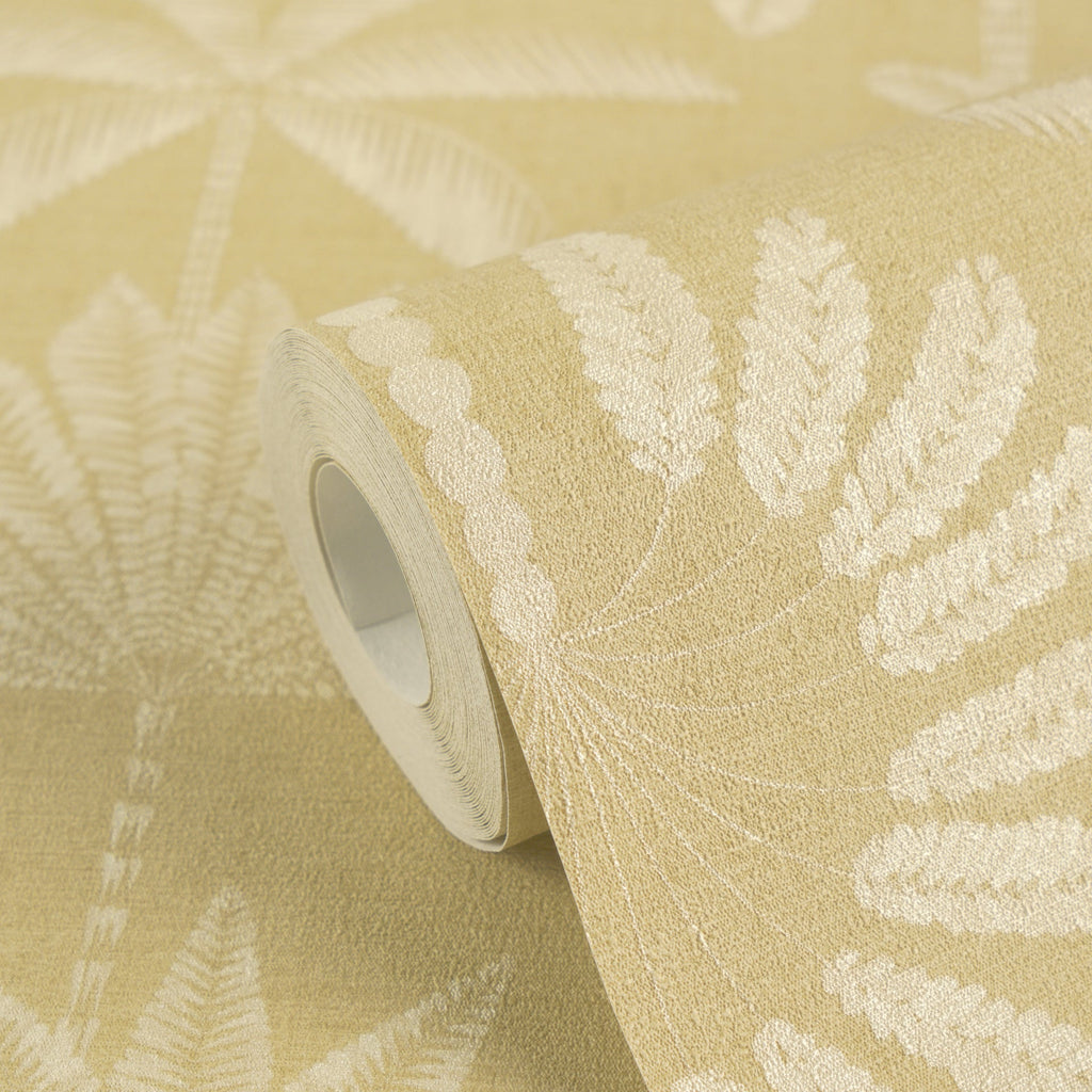Cuba II-Vliestapete Vinyltapete Beige Dschungel