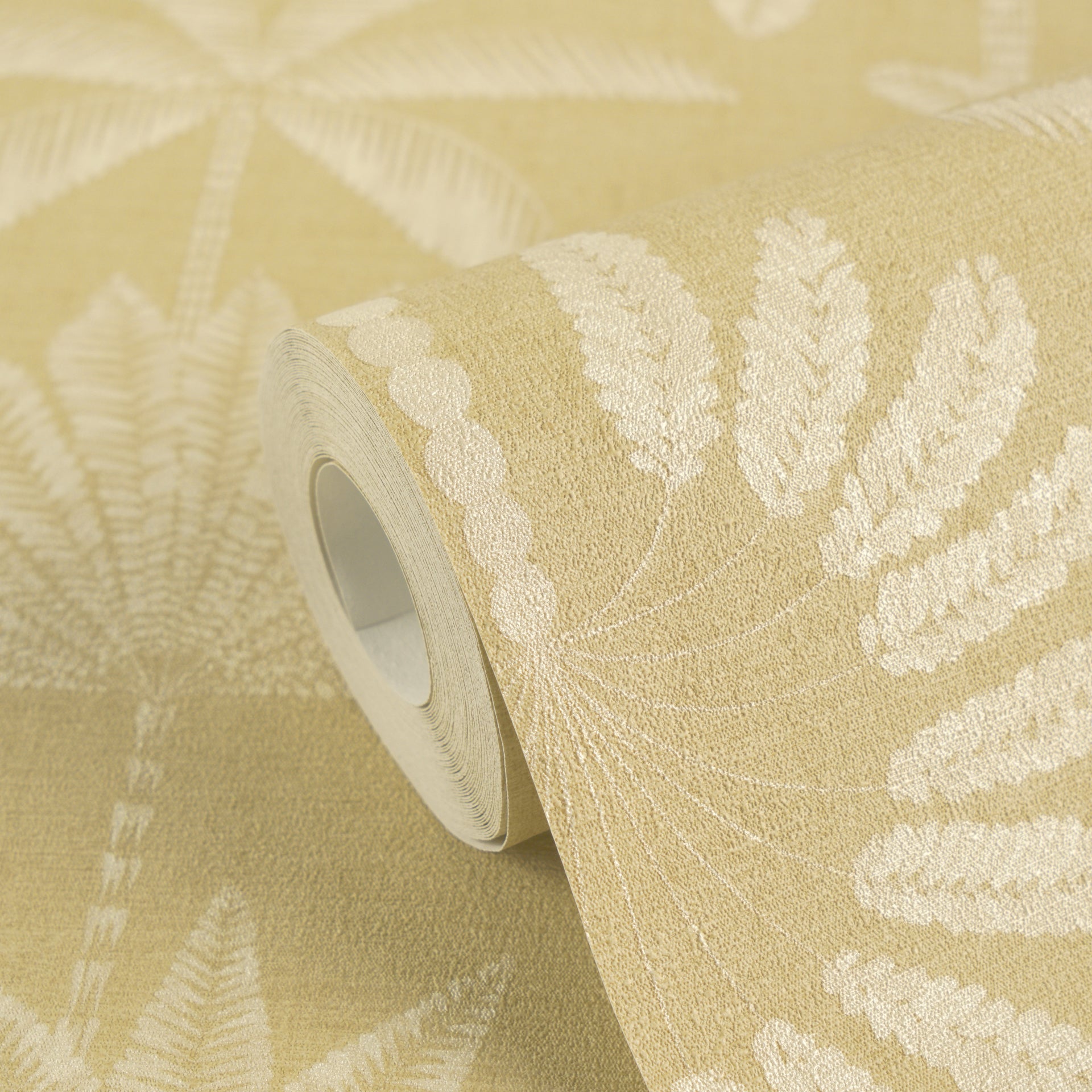 Cuba II-Vliestapete Vinyltapete Beige Dschungel