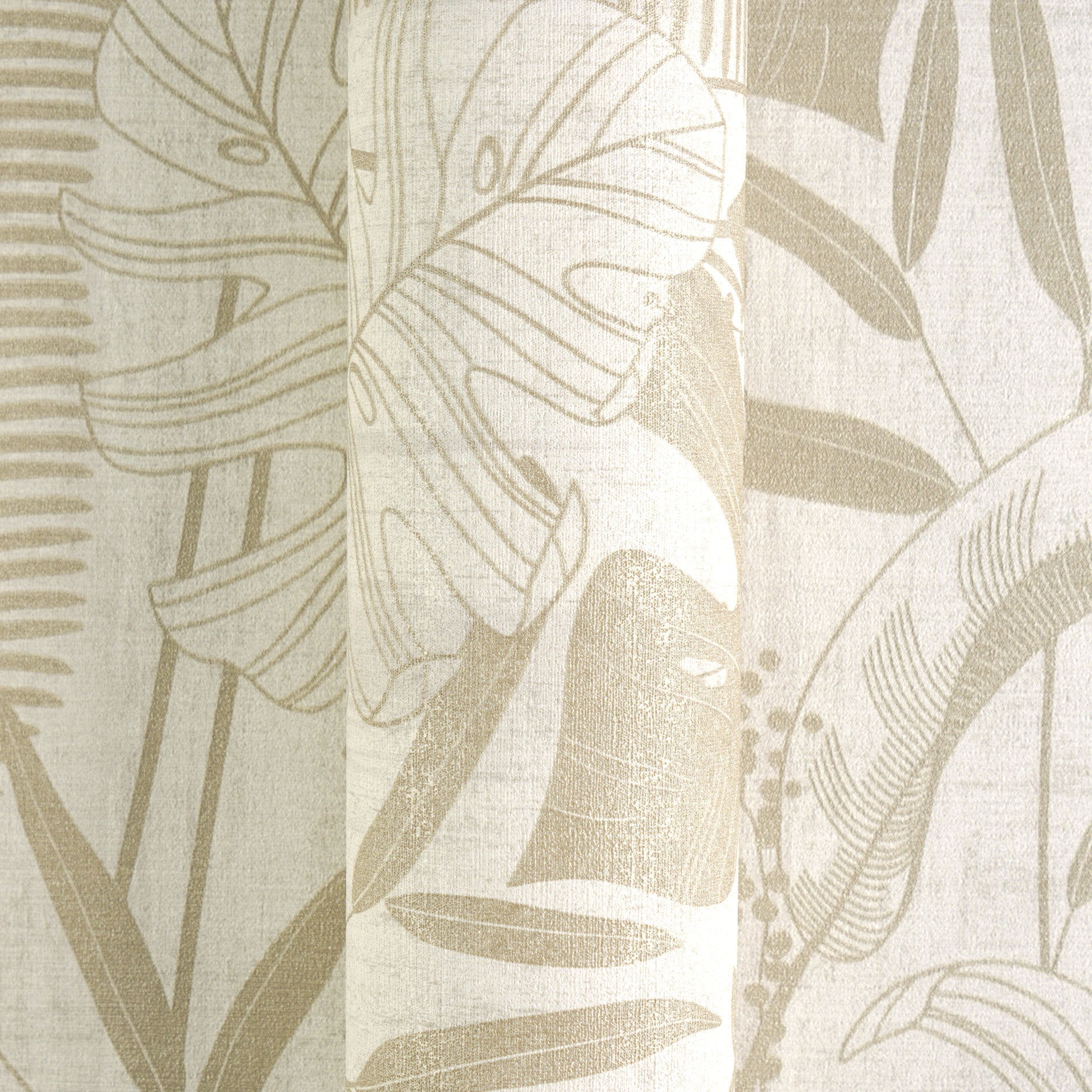 Cuba II-Vliestapete Vinyltapete Beige Dschungel