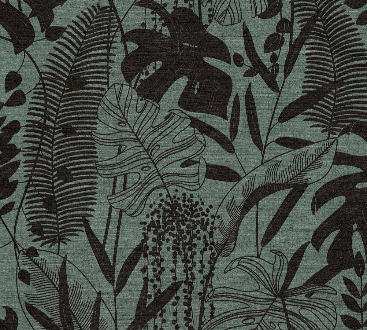 Papel pintado vinílico Cuba II azul selva tropical - Matex - Imagen 7