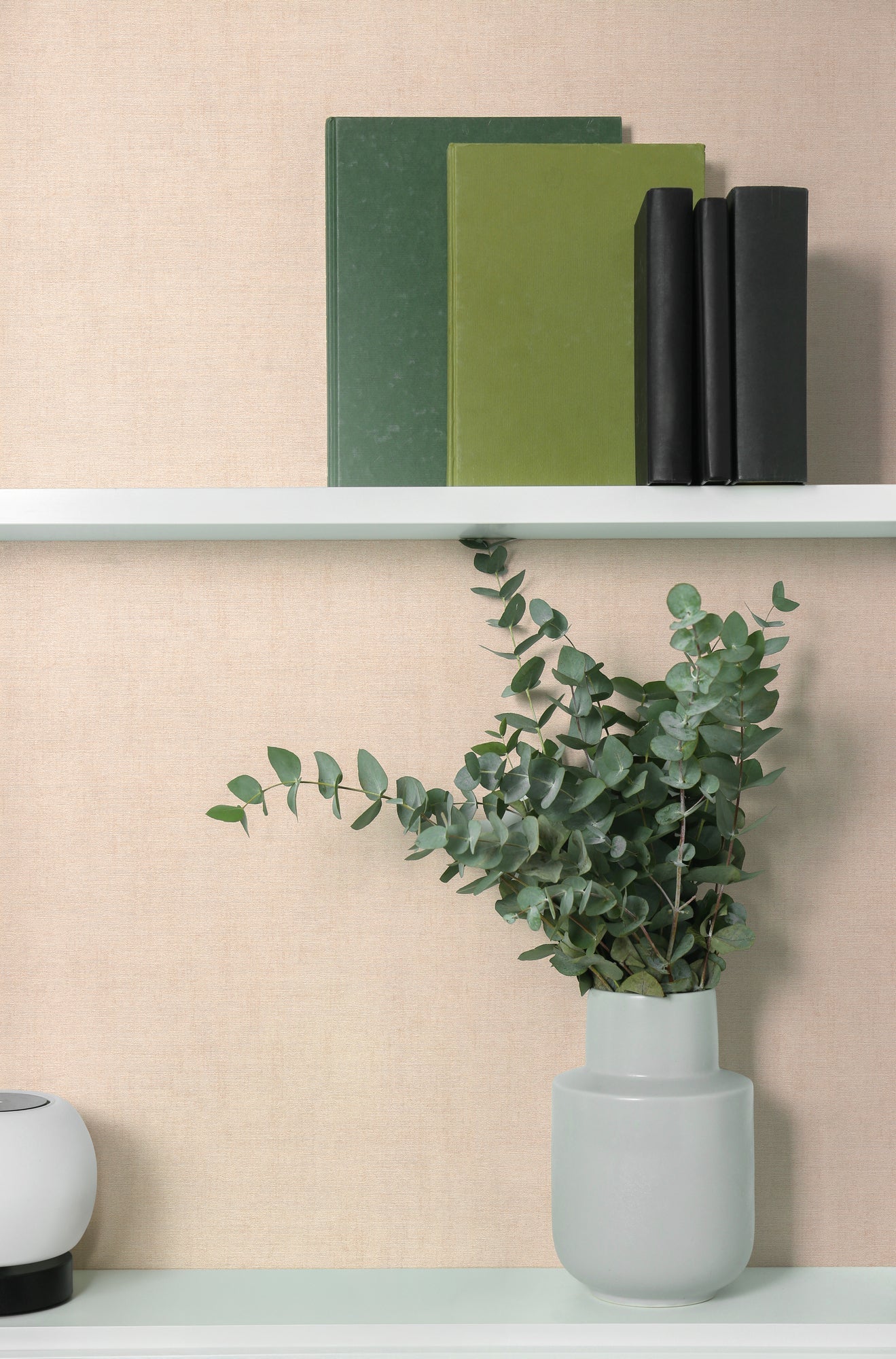 Hochwertige Vliestapete Beige Unitapete