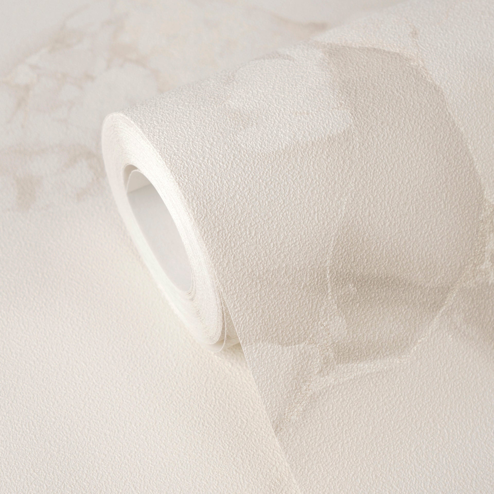 Hochwertige Vliestapete Creme Marmor