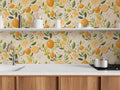 Hochwertige Vliestapete Creme Blumenmuster