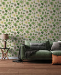 Hochwertige Vliestapete Beige Floral