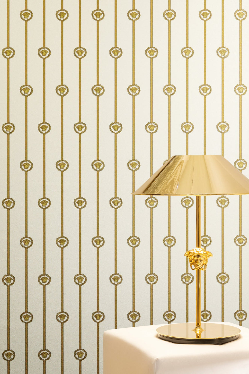 Versace 6-Vliestapete Vinyltapete Weis Streifentapete