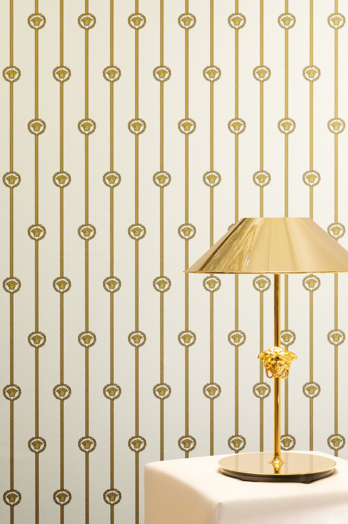 Versace 6-Vliestapete Vinyltapete Weis Streifentapete