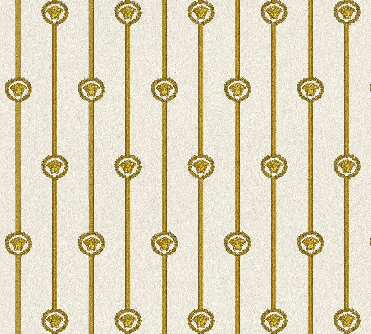 Papel pintado vinílico Versace 6 blanco de rayas - Matex - Imagen 7