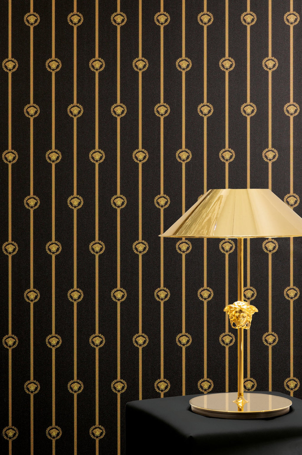 Versace 6-Vliestapete Vinyltapete Schwarz Streifentapete