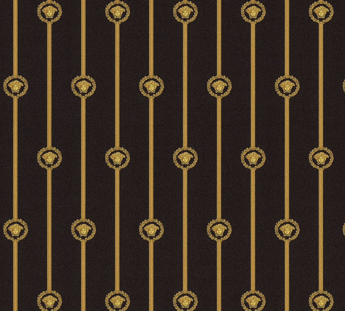Papel pintado vinílico Versace 6 negro de rayas - Matex - Imagen 7