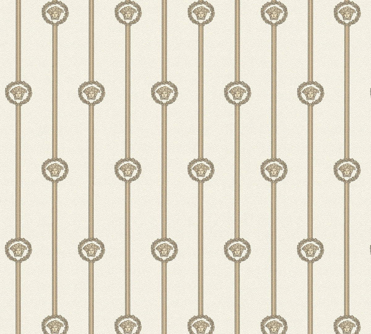 Papel pintado vinílico Versace 6 blanco de rayas - Matex - Imagen 7