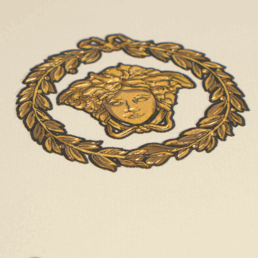 Versace 6-Vliestapete Vinyltapete Weis Medusakopf