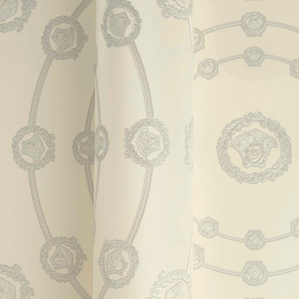 Versace 6-Vliestapete Vinyltapete Grau Medusakopf