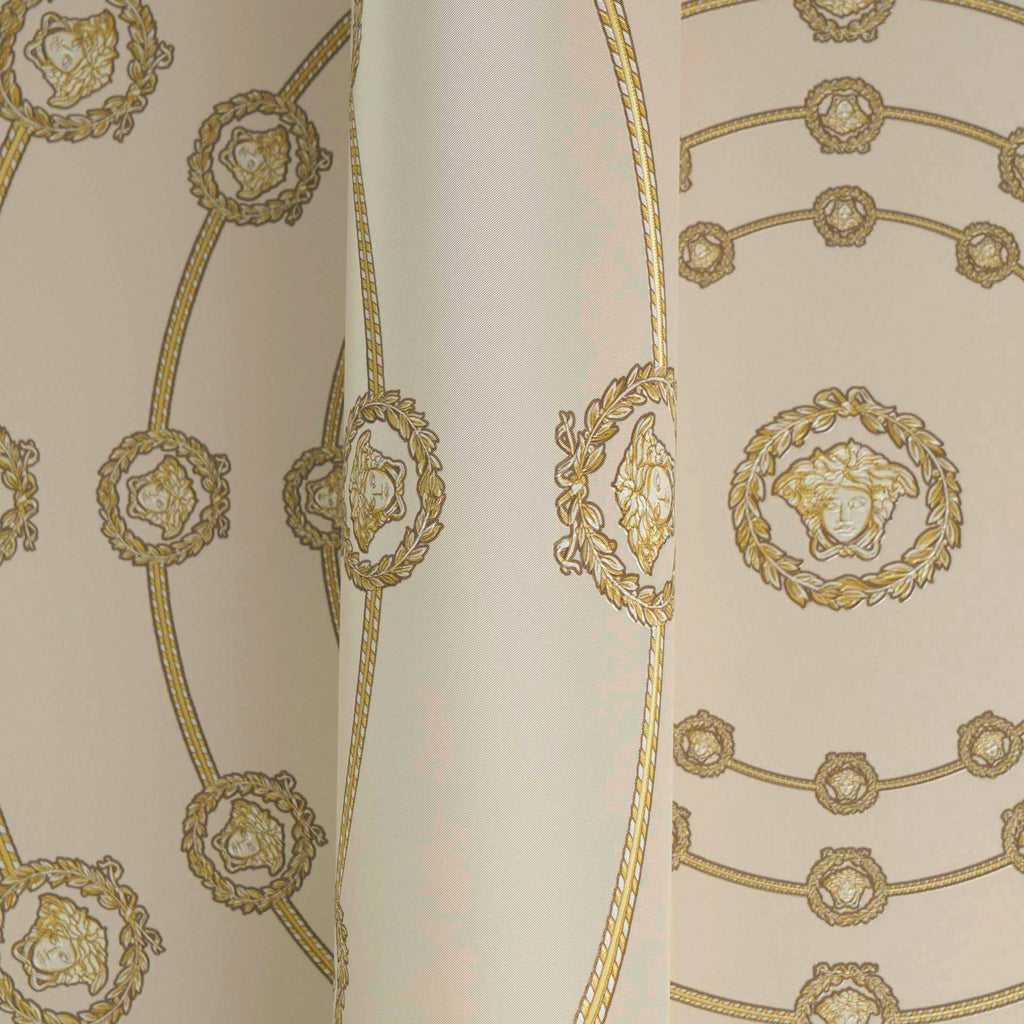 Versace 6-Vliestapete Vinyltapete Beige Medusakopf