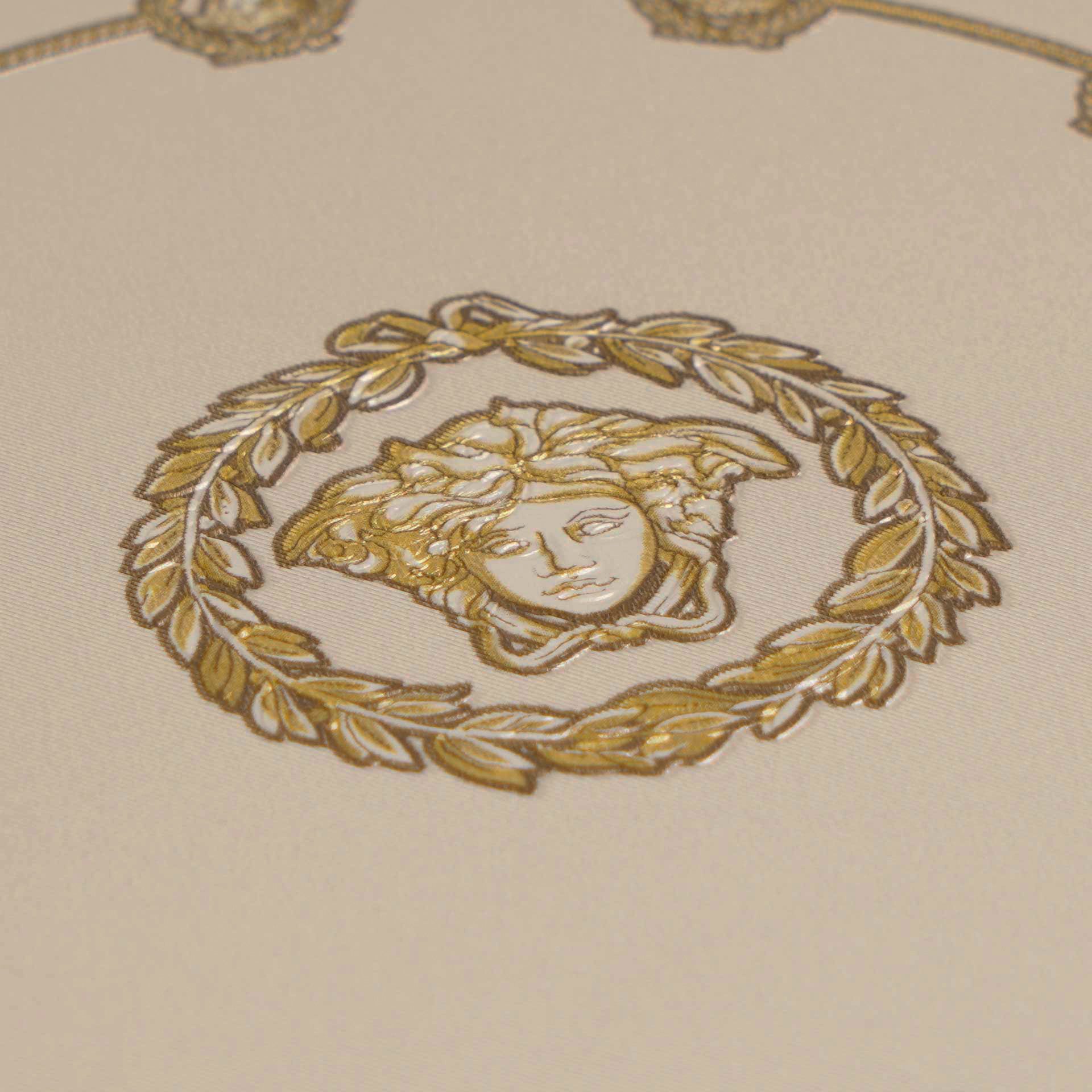 Versace 6-Vliestapete Vinyltapete Beige Medusakopf