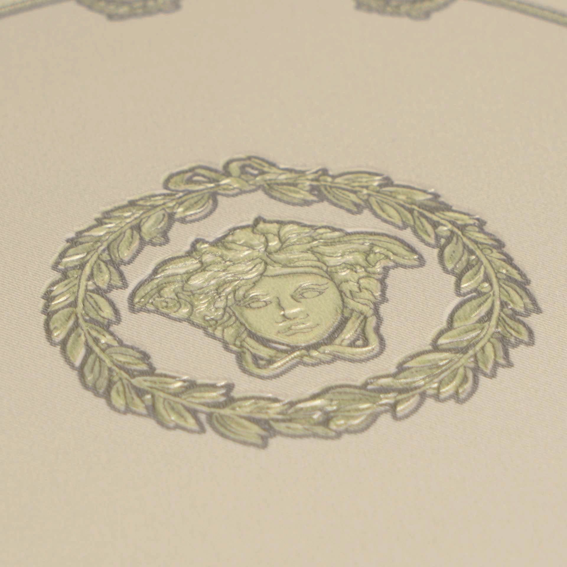 Versace 6-Vliestapete Vinyltapete Grau Medusakopf