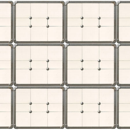 Fotomural Vintage Look White Grey Tile Game Wallpaper - AP Digital 3