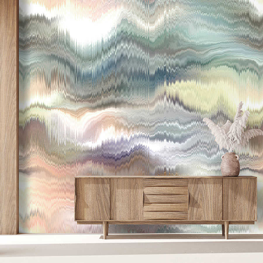 Fotomural Walls by Patel - Pastel Palace 2 - Colorful mural pastel colours & abstract pattern