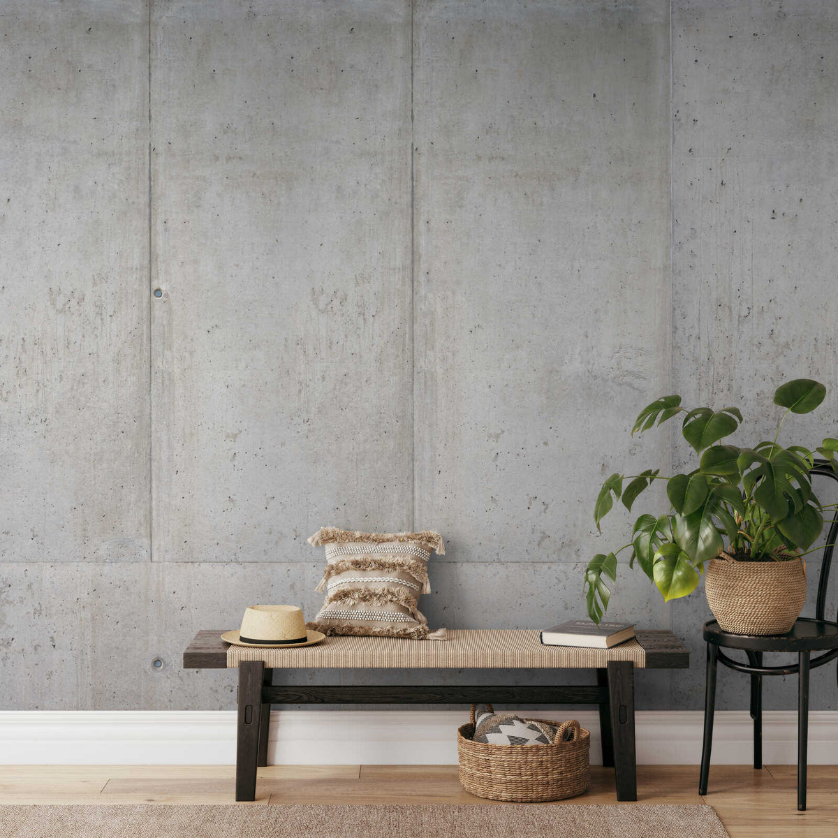 Fotomural Concrete mural exposed concrete wall in industrial style - AP Digital