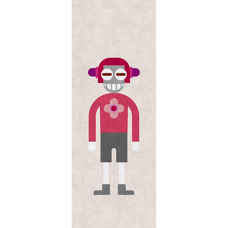 Fotomural Walls by Patel - We are family 2 - wallpaper pop art figure - concrete structure - beige, grey