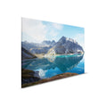 Montaña Lago Claro - Cuadro Naturaleza Panorama Montaña Lago Idilio