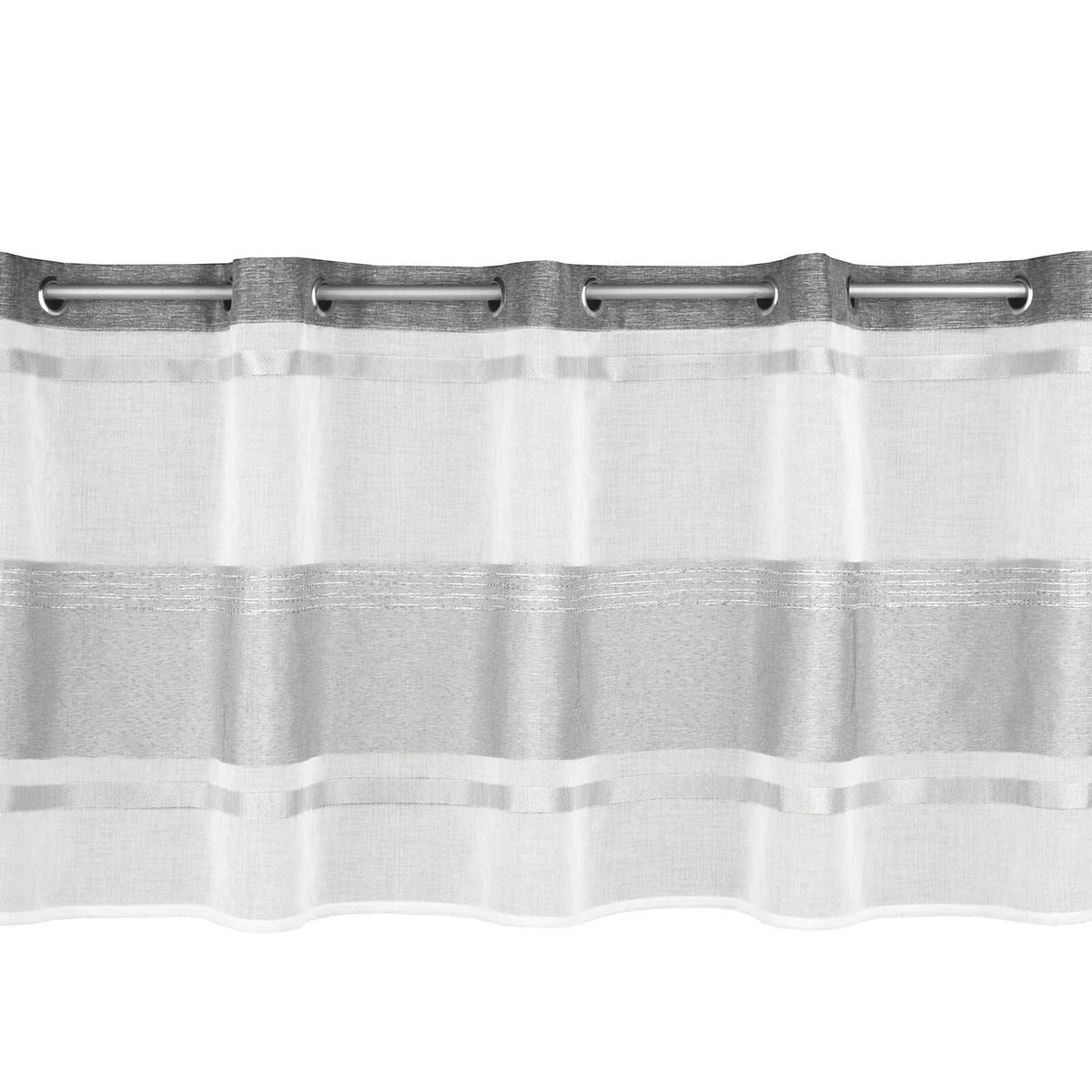 Homing Panneaux con rayas horizontales - blanco-gris