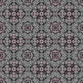 Fotomural Walls by Patel - Grey photo wallpaper with kaleidoscope pattern - grey, black