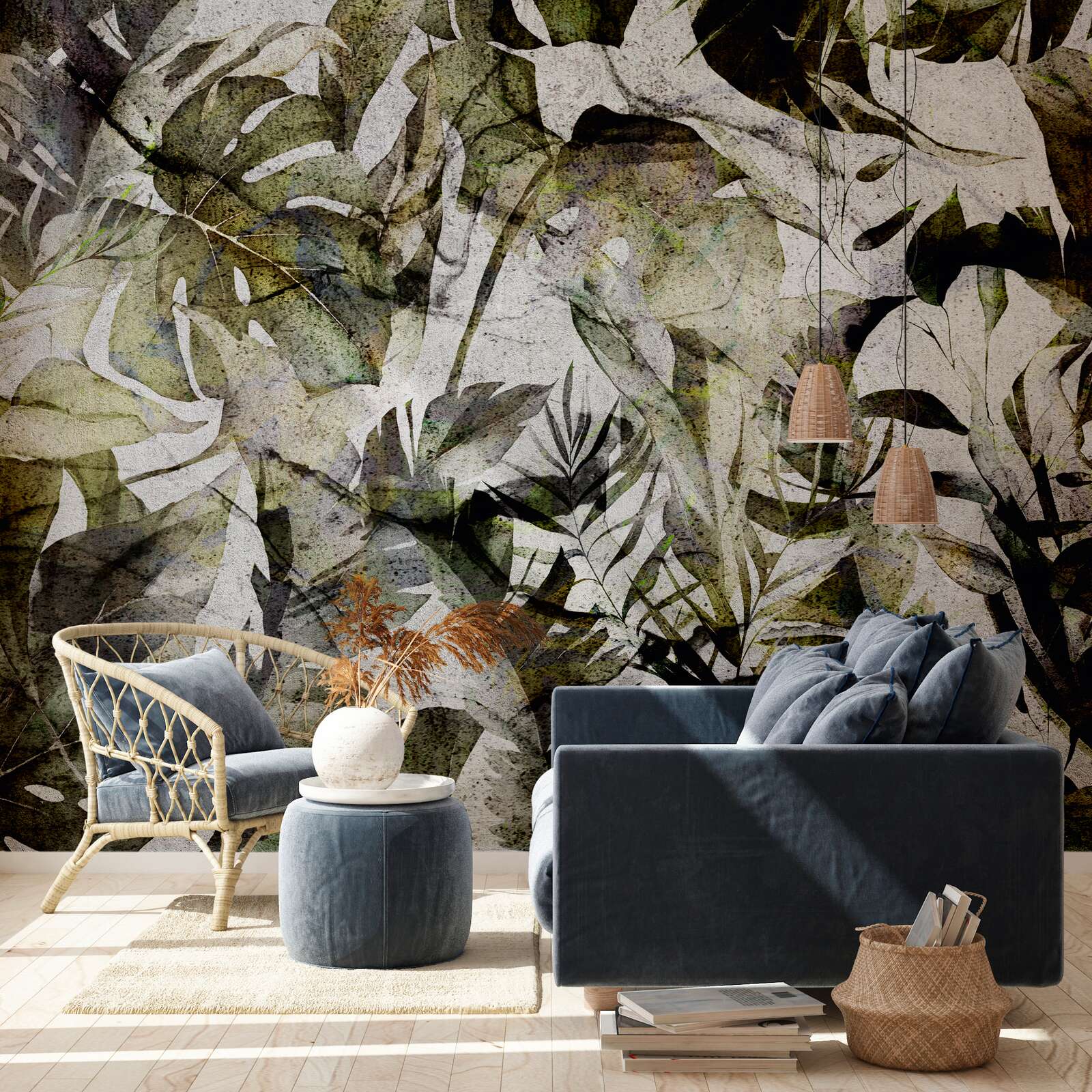 Fotomural AP Contract - Palm Leaves